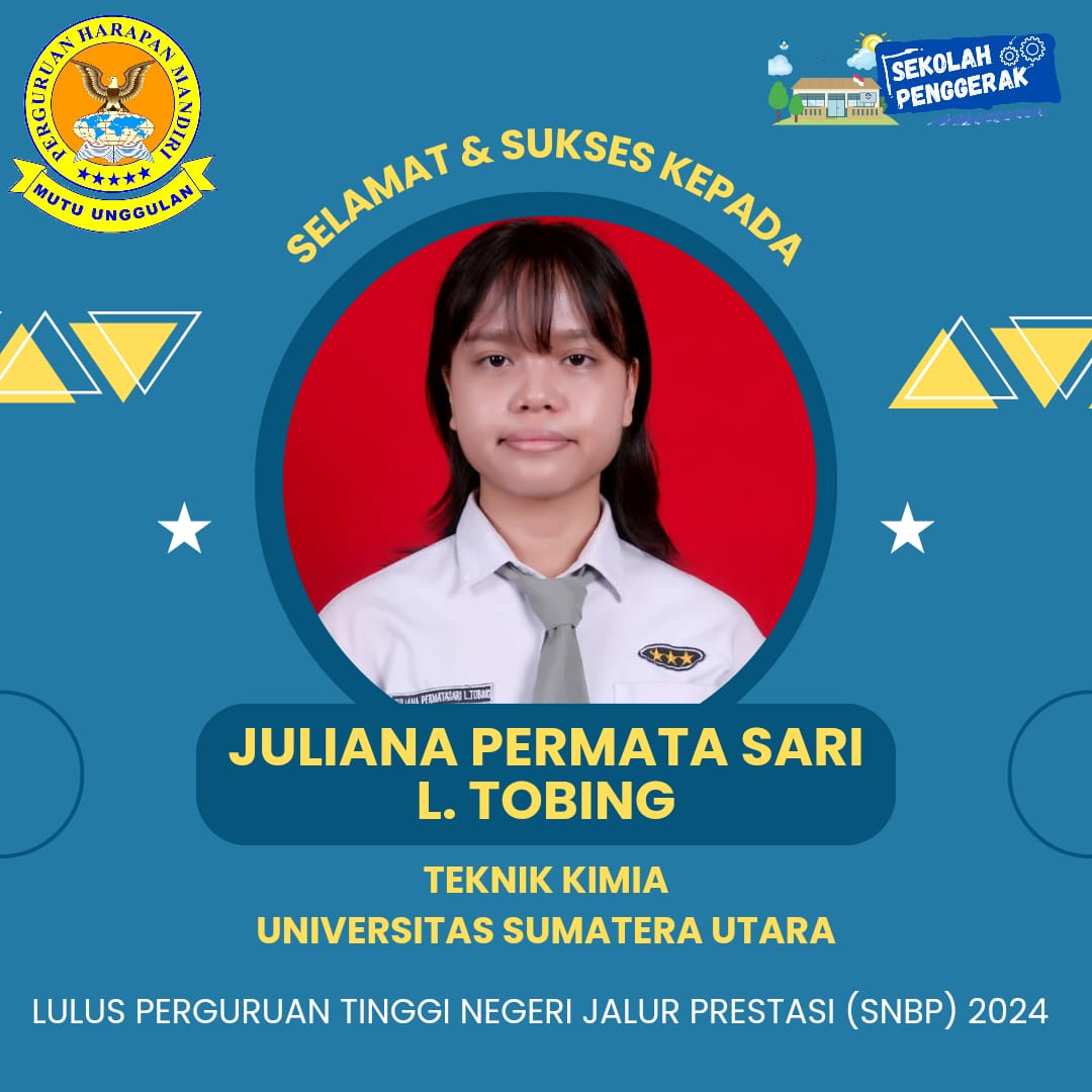 Selamat Dan Sukses Kepada Juliana Permata Sari L Tobing Sekolah